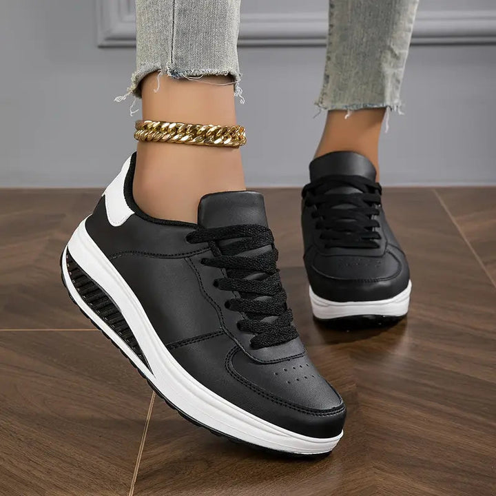 Brelina – Women's Platform Lace-Up Sneakers for Everyday Comfort