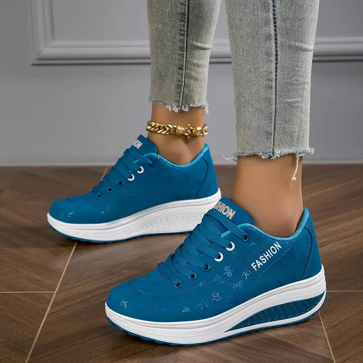 Brelina – Women's Platform Lace-Up Sneakers for Everyday Comfort