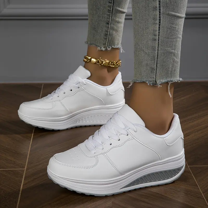 Brelina – Women's Platform Lace-Up Sneakers for Everyday Comfort