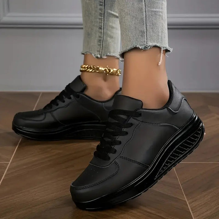 Brelina – Women's Platform Lace-Up Sneakers for Everyday Comfort