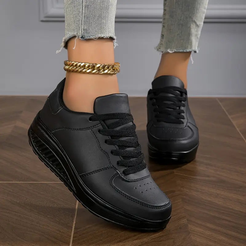 Brelina – Women's Platform Lace-Up Sneakers for Everyday Comfort