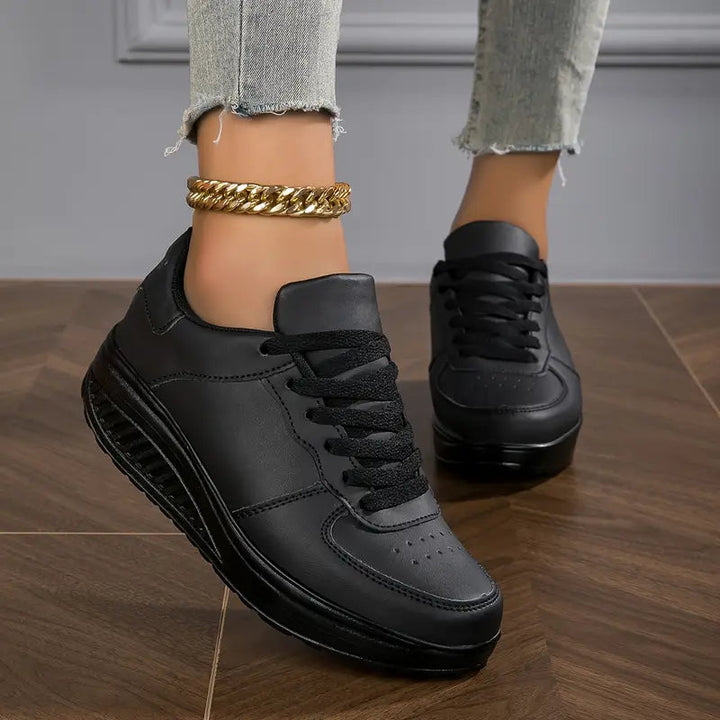 Brelina – Women's Platform Lace-Up Sneakers for Everyday Comfort