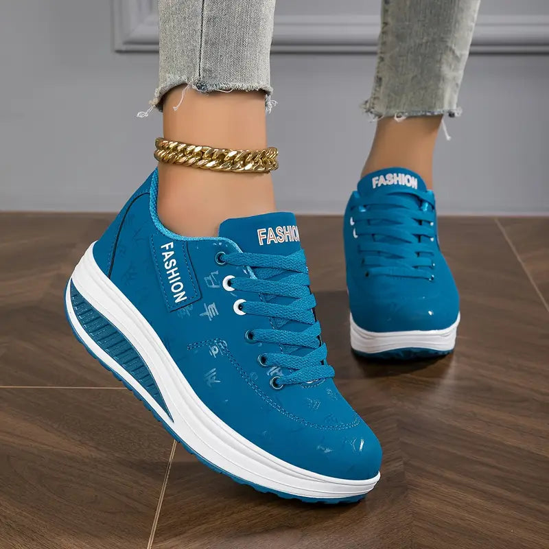 Brelina – Women's Platform Lace-Up Sneakers for Everyday Comfort