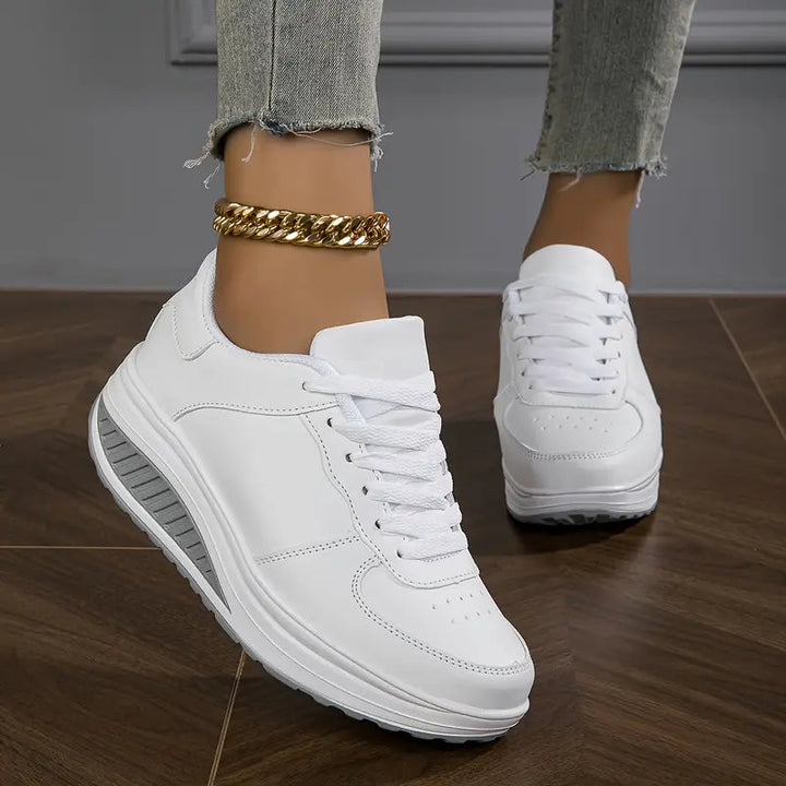 Brelina – Women's Platform Lace-Up Sneakers for Everyday Comfort