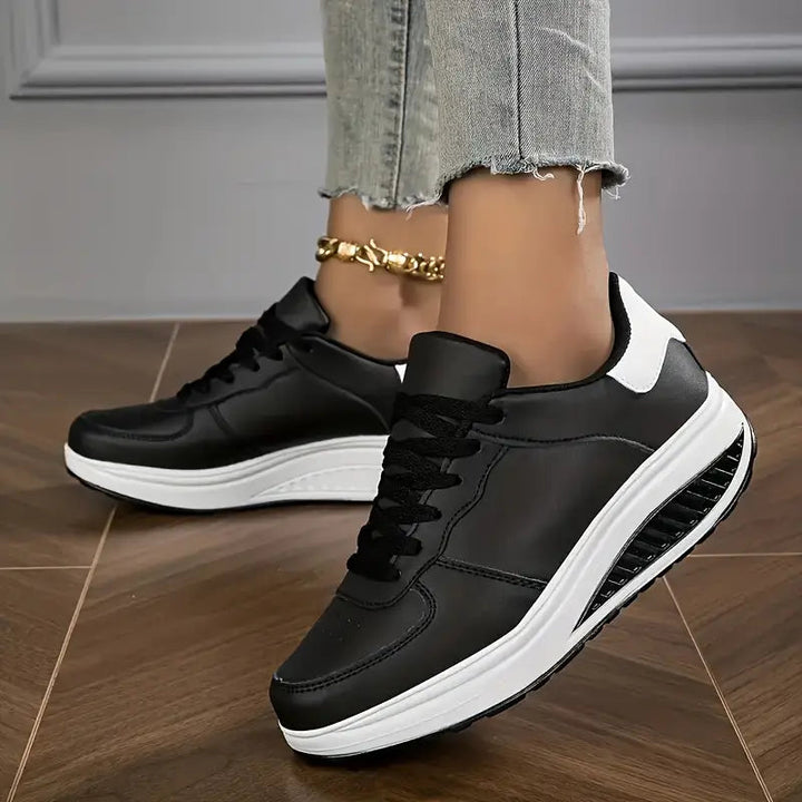 Brelina – Women's Platform Lace-Up Sneakers for Everyday Comfort