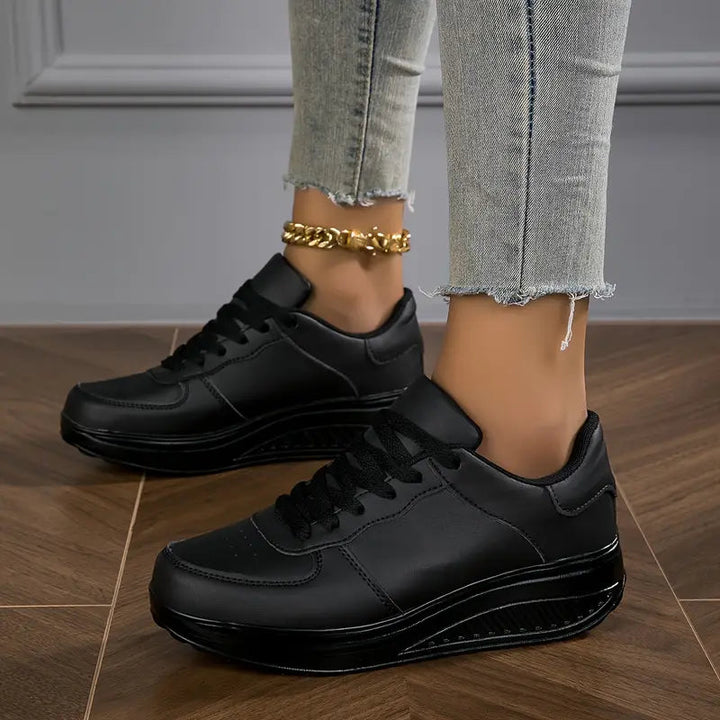 Brelina – Women's Platform Lace-Up Sneakers for Everyday Comfort