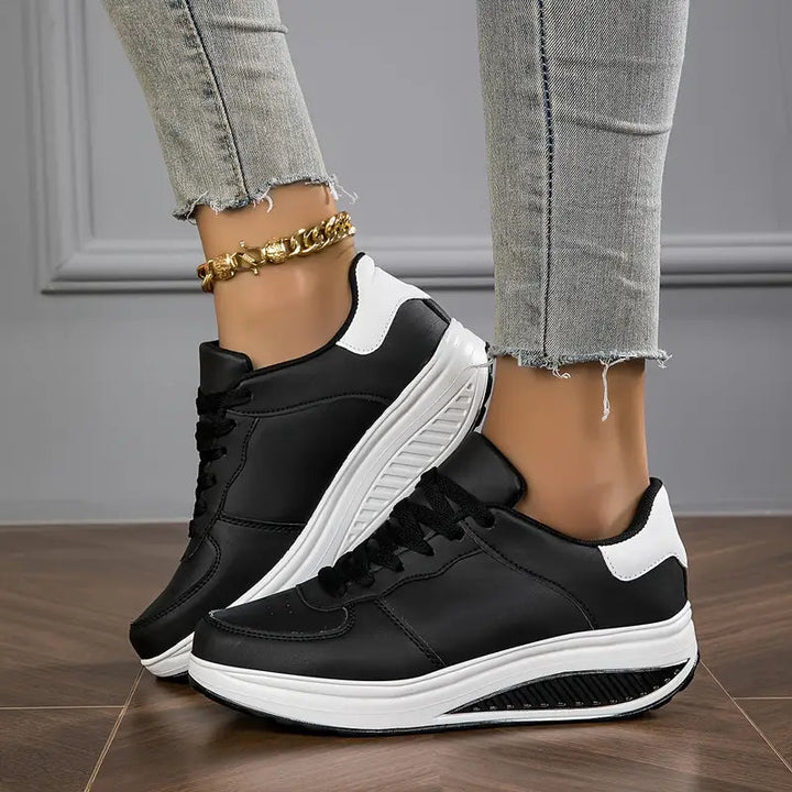 Brelina – Women's Platform Lace-Up Sneakers for Everyday Comfort